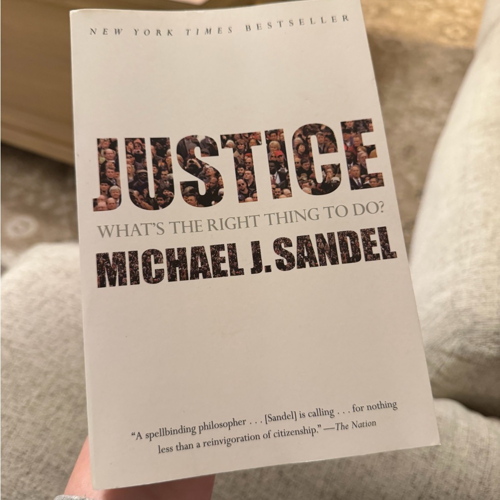 Justice: What's the Right Thing to Do? by Michael J. Sandel